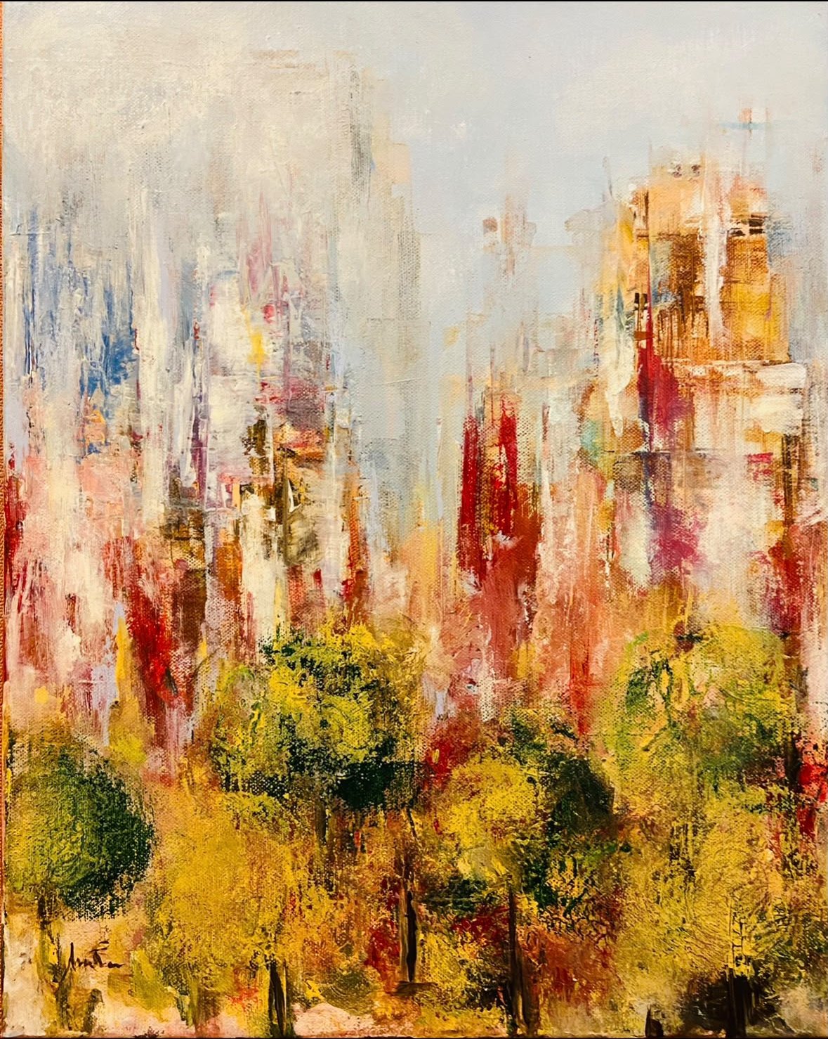 Pintura de Yziim — jardim urbano