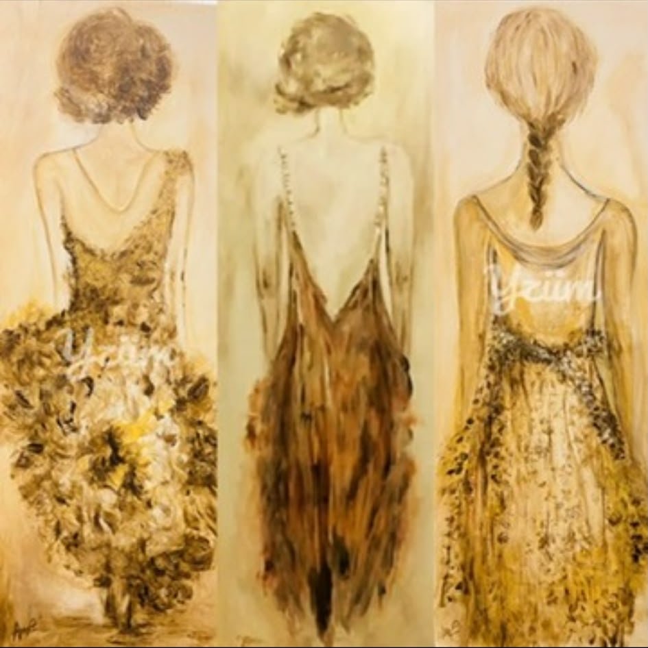 Pintura de Yziim — figuras femininas